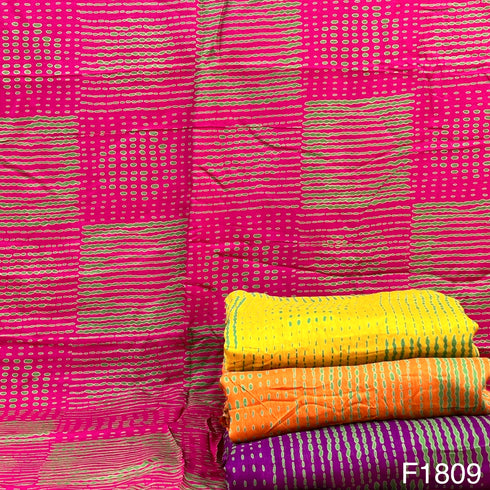 Printed Opara Silk Fabric-F1809